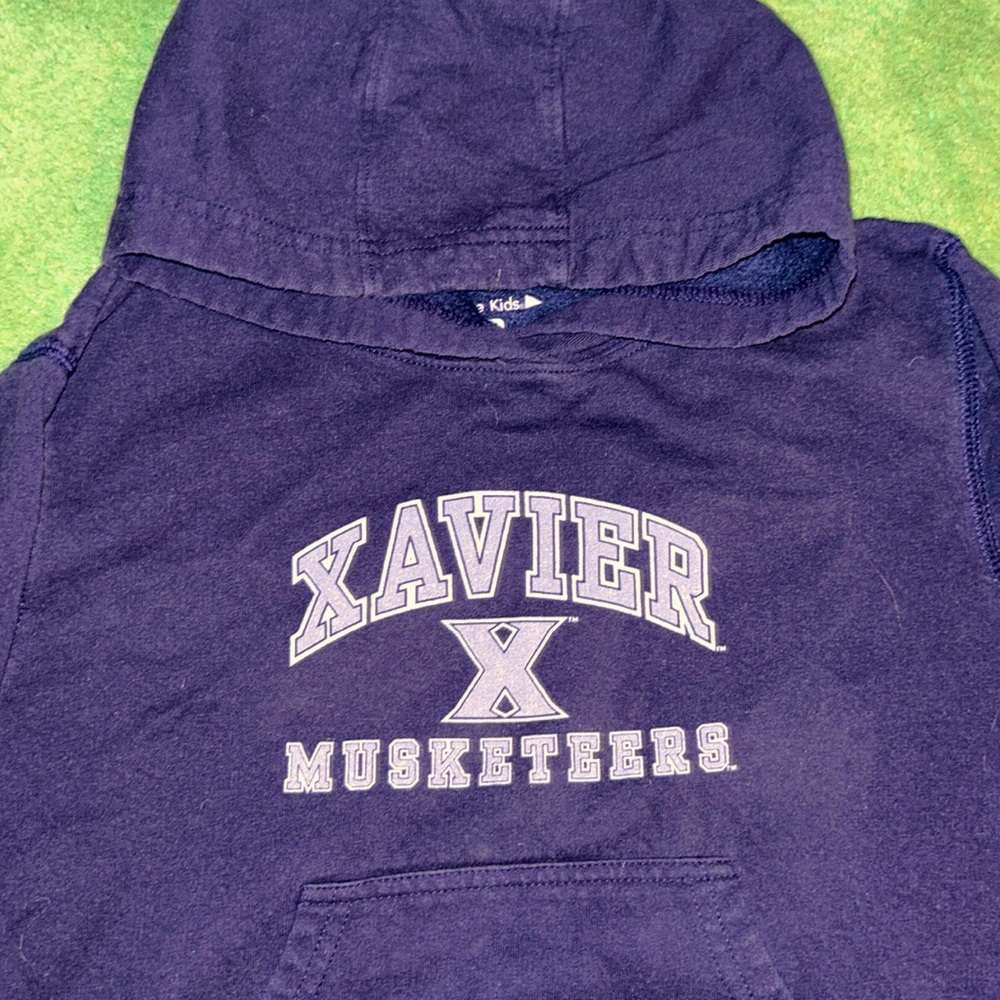 Xavier University musketeers youth sweatshirt in navy